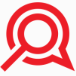 eMarsh Marketing Logo, red magnifying glass inside a speech bubble